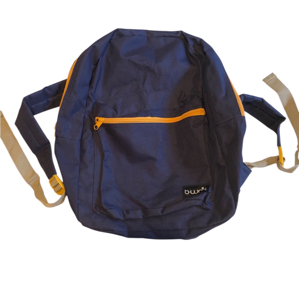 B•WAP Navy and Orange Men's Backpack